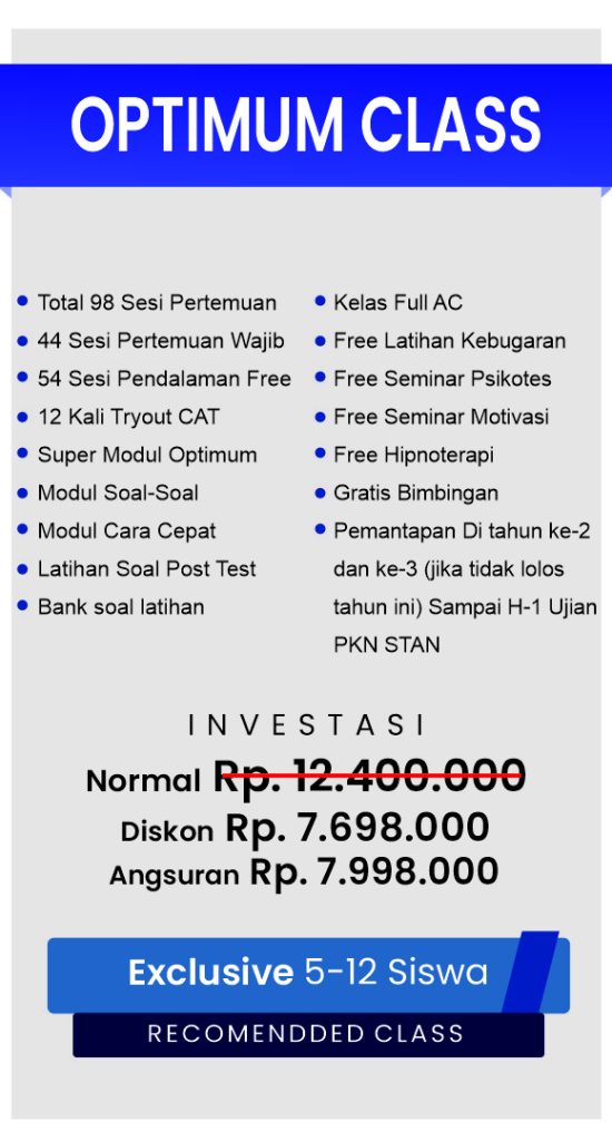 Program kelas optimum